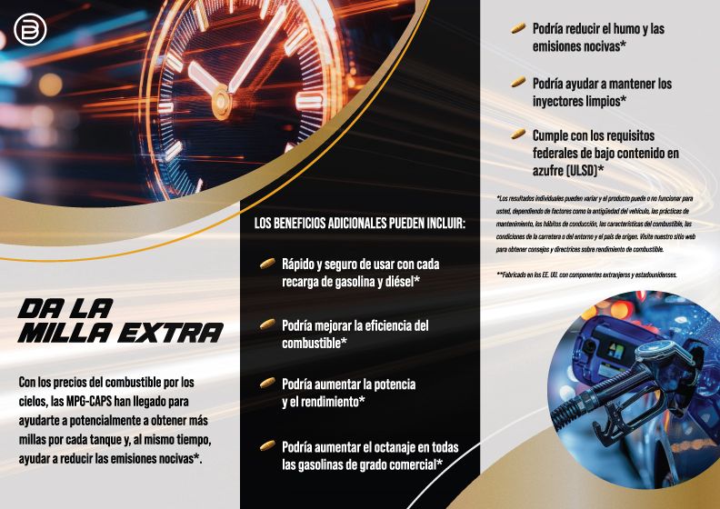 MPG-CAPS: Ahorra hasta un 35% de combustible